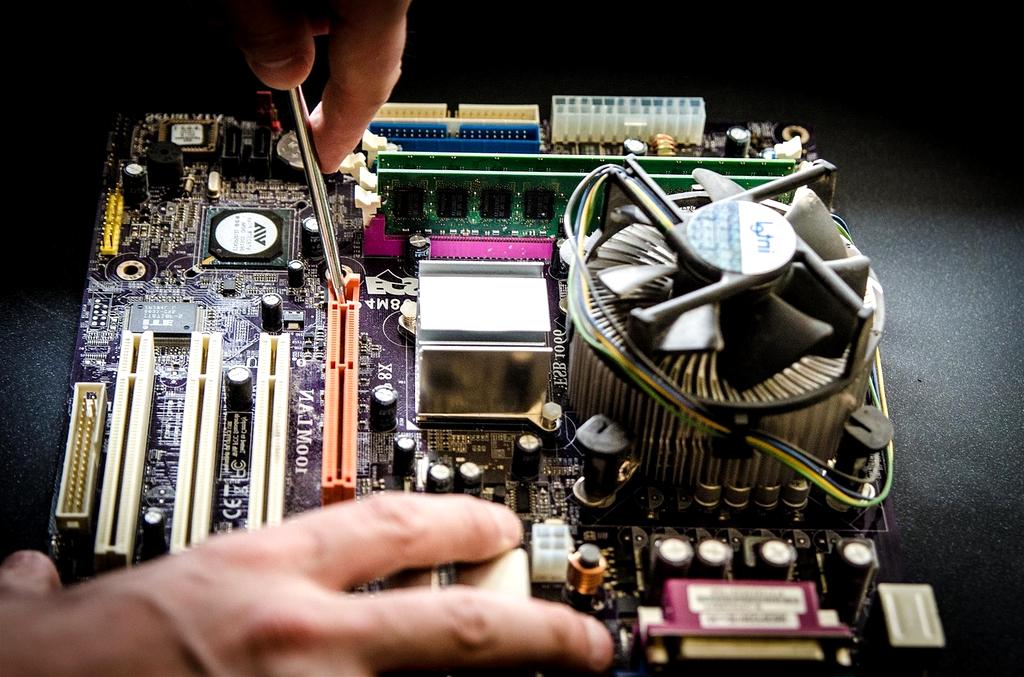 Cybersecurity specialist working on code and network protection protocols